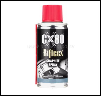 RifleCX Grafitový sprej na zbrane, 150 ml