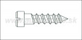 Skrutka do dreva pre odklopn bodku paby - zsobnk 24750-0050