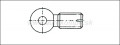 Skrutka s otvorom pre zadn diopter