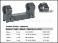 Mont MAKuick jednodielna s rozhranm pre Picatinny, D=34 mm