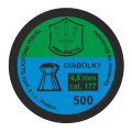 PROJEKTIL Diabolky kal.4,5mm, obl, 500 ks