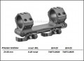 Mont ERATAC s nastavitenm sklonom, D=30 mm, mrad / MIL- pkov